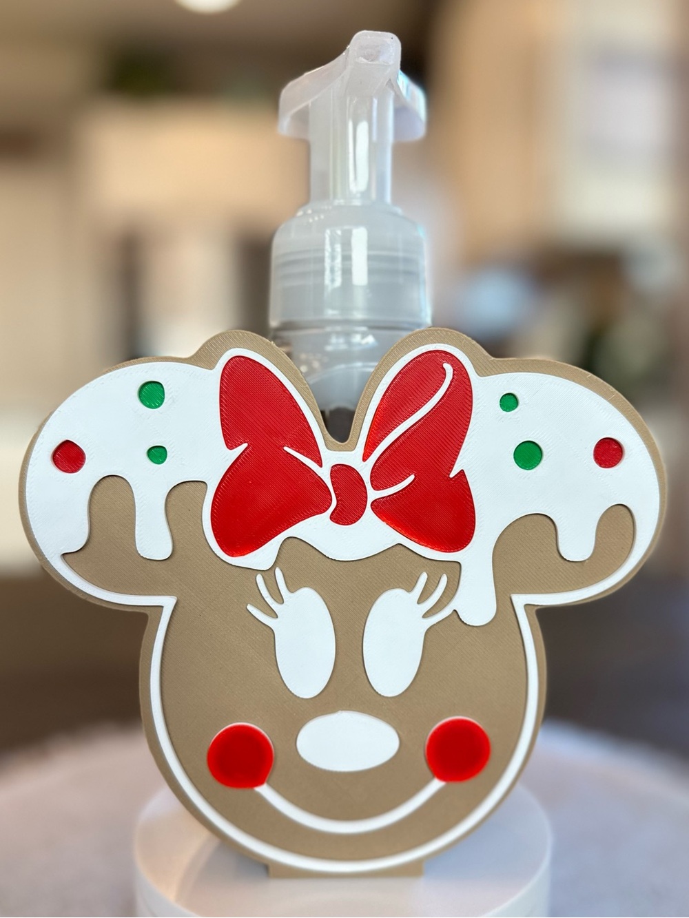 Disney Minnie Mouse Gingerbread Soap Holder for Bath & Body Works Bottles